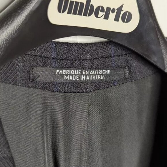 BAUMLER SUIT - JACKET/BLAZER + SUIT PANTS WOOL BLEND IN NAVY (56 44R 32x30) - Picture 2 of 16